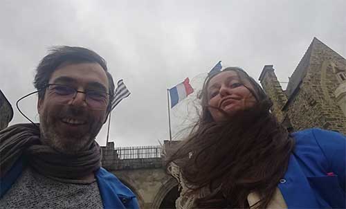 Antoine et Flore à l’Escape Game du château de Vitré : des archivistes dans le vent !